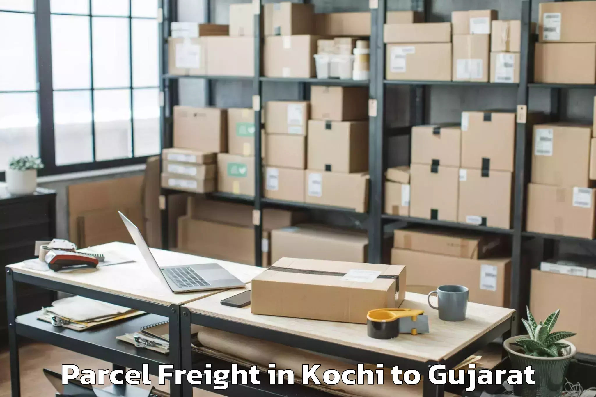 Book Kochi to Mahuva Parcel Freight